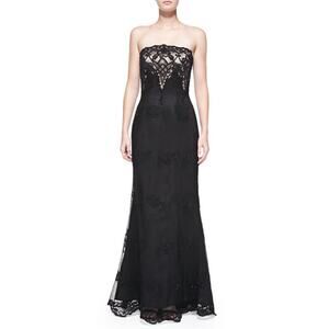Helen Morley‎ Halter Beaded Lace Dress